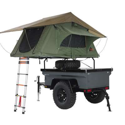 Professional folding tent mini camper trailer with tents for sale